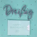 Perleberg Geburtstagskarte zum 30. Geburtstag Lettering Surprise - Dreißig - 15 x 15 cm, 7783002-2
