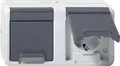 Gira Steckdose 2-fach waager. 478130 Abdeckung Stecker Steckdosen Elektrik
