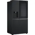 LG Side-by-Side "GSLC41EPPE", E (A-G), silber (schwarz anthrazit), mit Instaview,mit Instaview, Kühlschränke, Total No Frost, LINEARCooling, Multi-Airflow, Integrierter Wassertank, Topseller