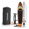 ArtSport Stand Up Paddle Board Beach Rocker - Aufblasbares SUP Board Set bis 150 kg - Weiß & Bunt
