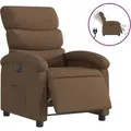 Relaxsessel Elektrisch Braun Stoff Vidaxl