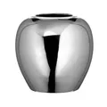 Fink Blumenvase Ø 20 cm rund silberne Vase Kugelvase Metall-Vase im Kugeldesign