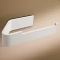 Designfabrik Hamburg Toilettenpapierhalter ohne Bohren | Klopapierhalter zum Kleben | Klorollenhalter Bad | WC Rollenhalter selbstklebend | Toilettenpapierhalter Weiß | Modernes Design