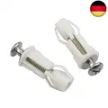 Kissral 2 Stücke Expansionsschraube für WC Sitz Befestigung Schrauben Dübel Set