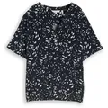 TOM TAILOR Damen Bluse mit Muster, blau, Gepunktet, Gr. 34