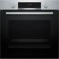 Bosch HBA514BS3 Serie 4 EEK:  Einbaubackofen, 71 L, 60 cm breit, 3D-Heißluft, Hydrolytisch, Versenkknebel, Kindersicherung, Edelstahl
