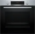 Bosch HBA514BS3 Backofen 60cm Edelstahl 7Heizarten LED-Display Versenkknebel Elektronikuhr