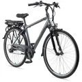 Telefunken E-Bike, Anthrazit, Metall, 110 cm, Freizeit, E-Mobilität, E-Bikes