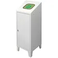 ADB Mülleimer 45441, lichtgrau, aus Metall, 120 Liter