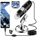 USB Digitalmikroskop 40X-1000X 8 LED USB OTG Kompat