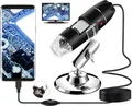 USB Mini Kamera Digitales Mikroskop 40-1000x Vergrößerung 8 LEDs für Windows Mac