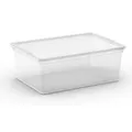 Keter Germany GmbH KIS C Box Allzweckbox in verschiedenen Größen, Mit Deckel, Farbe: Transparent, Größe: S (37 x 26 x H 14 cm) 237412