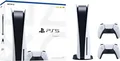 Sony PlayStation 5 Disc Edition Spielekonsole PS5 mit zwei DualSense Wireless Controllern (weiß)