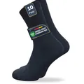 GAWILO Damen Bambus Socken (10 Paar) | weiche & atmungsaktive Strümpfe aus Viskose Zellstoff | kühlende Wirkung & feuchtigkeitsregulierend (DE/NL/SE/PL, Numerisch, 35, 38, Regular, Regular, schwarz)