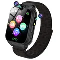 PTHTECHUS Smartwatch Kinder - 1.68'' Uhr Telefon für Mädchen Jungen mit Anruf, SOS, 18 Spiele, Musik, Kamera, Wecker, Taschenlampe, Kinderuhr Telefonieren Smart Watch Kids Geschenk