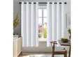 Deconovo Verdunkelungsvorhang Gardinen mit Ösen Blickdichte Vorhang Kälteschutz Schlafzimmer 2er Set, Blackout Curtain einfarbig Thermo Vorhang Verdunkelung Wärmeisolierend