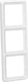 JUNG Rahmen 3-fach CD583WW | Abdeckrahmen waagerecht & senkrecht | Duroplast glänzend | alpinweiß | 81x223 mm | IP44