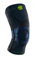 Bauerfeind Kniebandage (leichte Kompression, schützt vor Überlastung) schwarz/blau - 1 Stück, Größe: XL