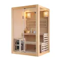 Sanotechnik PANORAMA Sauna für 2 Personen 130x120x200 cm HEMLOCK Harvia