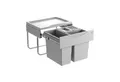 Hailo Einbaumülleimer Hailo Einbau-Abfallsammler 3644731 12L + 2×8,5L ab 50 cm Schrankbreite, 3644731 3fach für Schrankbreite ab 500 mm mit Drehtür