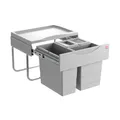 Hailo Abfallsammler 3644-73 Raumspar-Tandem Einbau Mülleimer Küchen Abfalleimer