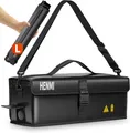 HENMI Ebike Akku Tasche Feuerfest 1000 °C 49x15x15 cm Transport Lagerung Laden