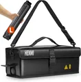HENMI Ebike Akku Tasche 1000 °C Feuerfest Zum Sicheren Lagern Transportieren