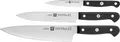 Zwilling Messer-Set Gourmet (Set, 3-tlg., 1 Spickmesser 10 cm, 1 Fleischmesser 16 cm & 1 Kochmesser 20 cm), Made in Germany, FRIODUR eisgehärtete Klingen, Sonderschmelze