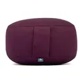 Bodhi Meditationskissen Rondo ECO | Yogakissen mit Bio Dinkelfüllung | Bezug aus 100% Baumwolle | Waschbarer Bezug mit praktischer Trageschlaufe | Höhe 20 cm (aubergine)
