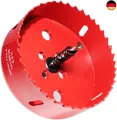 GARHWAL Bi-Metall-Lochsäge 100mm, Bohrkrone, Lochbohrer, mit Dreiecksschaft