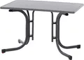 Siena Garden Paco N61377 Gartentisch Stahl, Melamin Anthrazit (matt), Schiefer, Antik