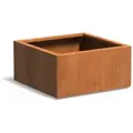 Pflanzgefäß Carrez Standard Quadrat Aus Corten-stahl Pflanzkübel Größe 80x80x40 Cm - Adezz