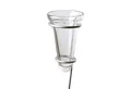 esschert design Regenmesser mit Glasmessbecher und Haltestange aus Zink Garten Regen Regenmesser