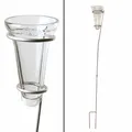 Esschert Design Regenmesser mit Glasmessbecher und Haltestange aus Zink Garten
