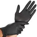 100 HYGOSTAR Nitril-Handschuh 'DARK', S, schwarz, puderfrei