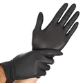 FRANZ MENSCH Hygostar Nitrilhandschuhe Safe Light | puderfrei, schwarz, 7/S ...