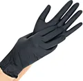 FRANZ MENSCH Hygostar Nitrilhandschuhe Safe Light   puderfrei, schwarz, 7/S, 24c