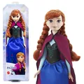 Mattel Disney Prinzessin Anna Puppe, Die Eiskönigin Puppe, kämmbare Haare, beweg