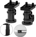METOD Schwarz höhenverstellbare Beine, 8cm IKEA x2