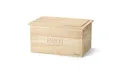 Continenta Brotkasten Gummibaum Holz Schneidbrett  Brotbox Brottopf 34,5 x 19 cm