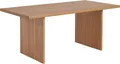 HOME DELUXE Esstisch FONTAR – Natur, Eiche geölt (180 x 90 x 11 cm) | Massiver Holztisch im modernen Design für Esszimmer & Küche