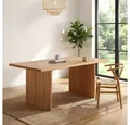 HOME DELUXE Esstisch Eiche geölt – FONTAR, 180 x 90 x 75 cm hochwertiges Eichenholz, Echtholztisch, Küchentisch