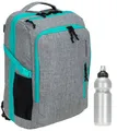 Rucksack Handgepäck Tasche Damen Reiserucksack Elephant Fly 12900 Grau Türkis +f