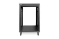 DIGITUS Universal 19-Zoll Equipment Rack - 16HE - unmontiert - Audio-Video-Zubehör - Audio-Rack - Traglast 136 kg - mit Rollen - schwarz