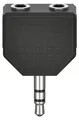 Hama Audio-Adapter 3,5mm - 2x 3,5mm-Klinke, Stereo