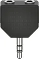 Hama Essential Line - Audio-Splitter - Stereo Mini-Klinkenstecker männlich bis Stereo Mini-Klinkenstecker weiblich - Schwarz (00205191)