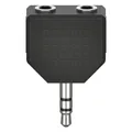 Hama Audio Stecker Jack Plug 2x Jack Buchse Schwarz