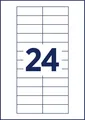 AVERY Einsteck-Namensschild 190 g/qm 64 x 22 mm weiß 240 Stück auf 10 Bögen