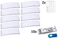 240 AVERY Einsteck-Namensschild, 190 g/qm, 64 x 22 mm, weiß