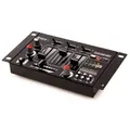 Mischpult Chinch Sound Mixer USB 4 Kanal Mischpult, MP3 Equalizer Talkover-Funktion VU-Meter Display, Drehschalter Schiebregler, LxBxH 24x6x13 cm